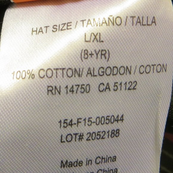 Nickelodeon Ninja Mutant Ninja Turtles Hat Black New With Tags Youth Size - Picture 9 of 12